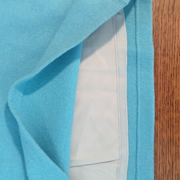 Geiger turquoise Blue Quality A-Line knee length pull on skirt New sz S - Picture 5 of 8